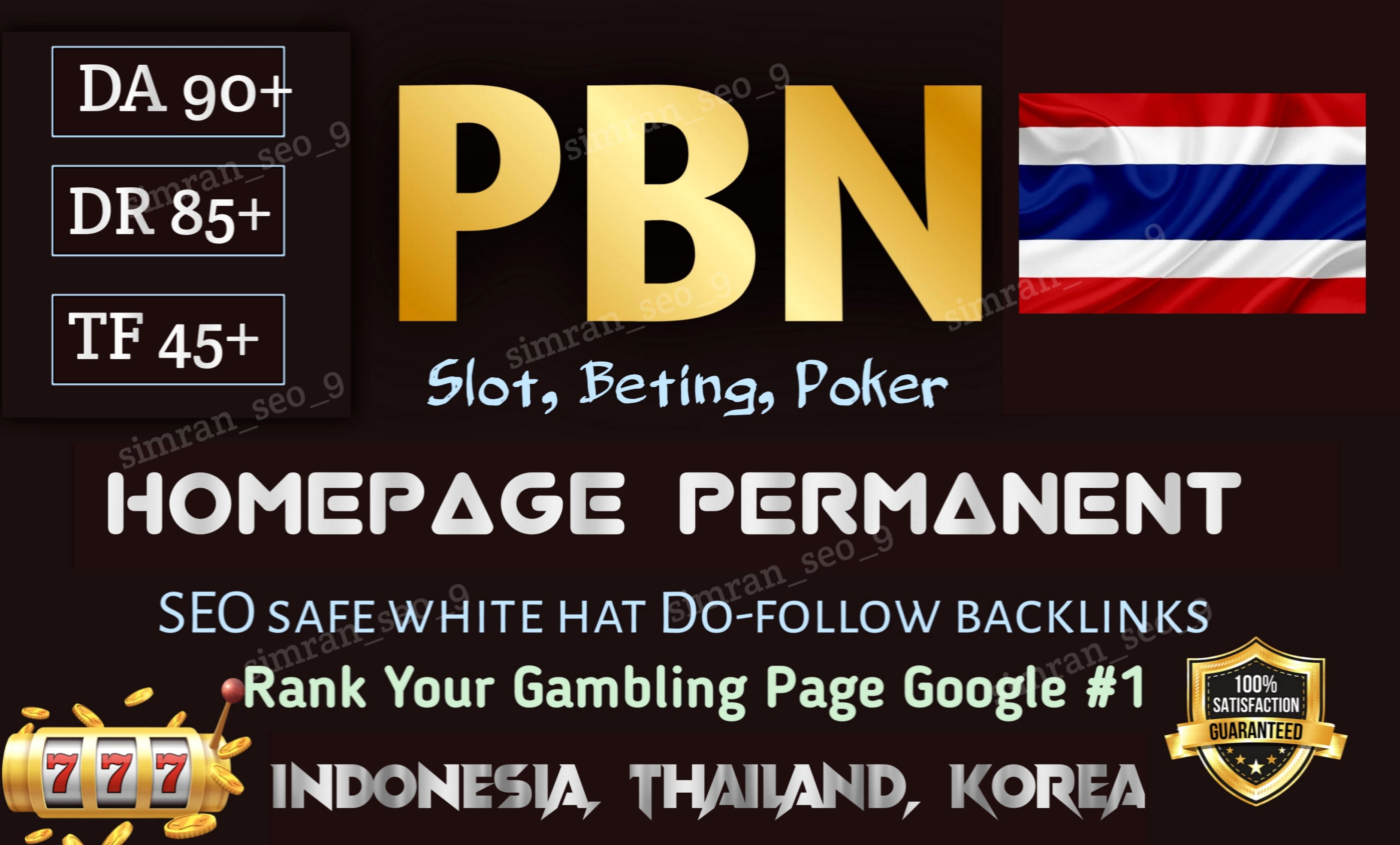 High quality thai dofollow SEO link building DR authority thailand backlinks