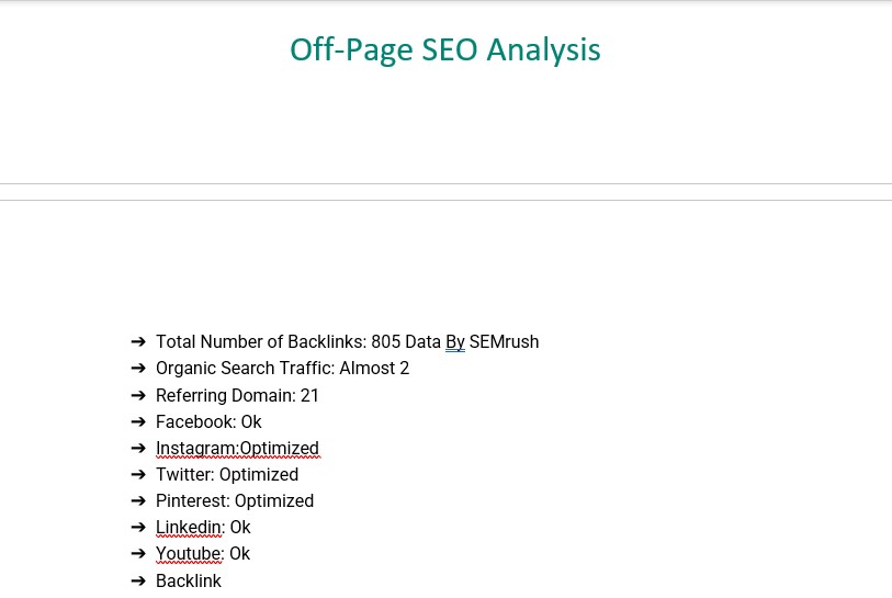 I will do an SEO audit and deliver a report for your website