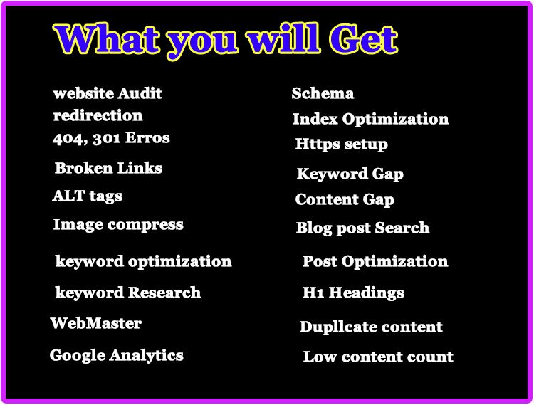  I will do full website audit and monthly SEO service