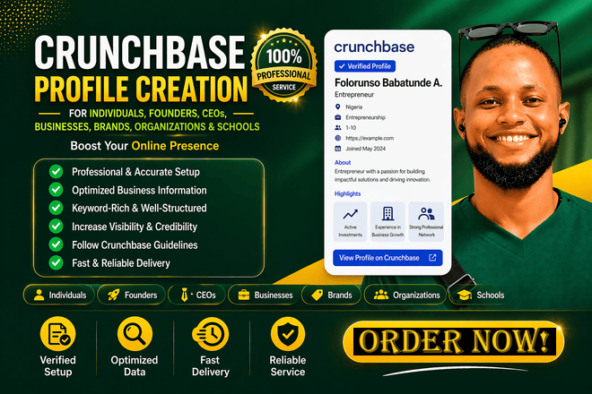 Professional Crunchbase profile for Personal and Business