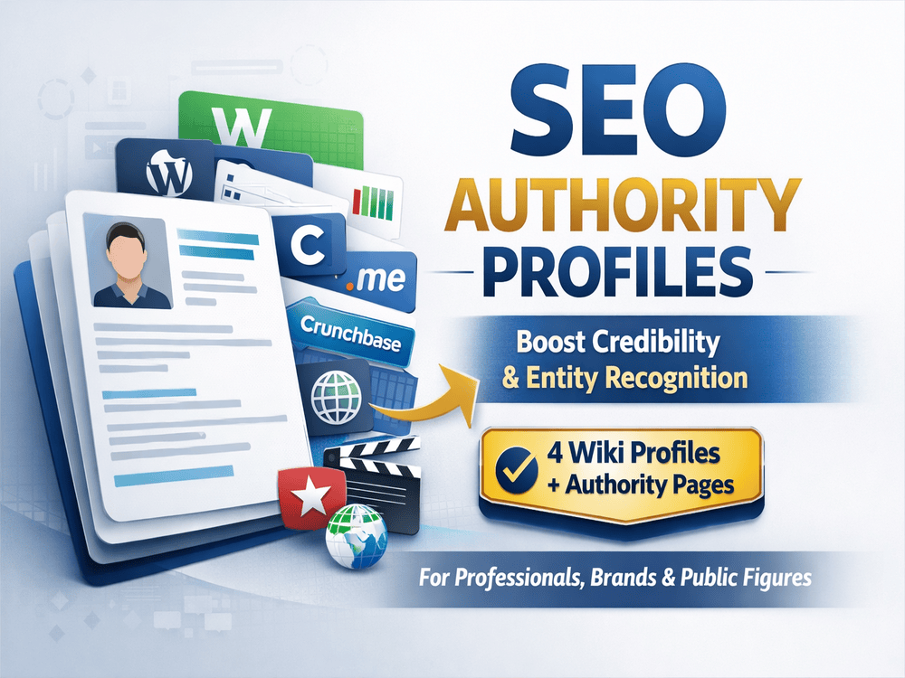 You will get wiki & authority profiles for SEO credibility & entity recognition