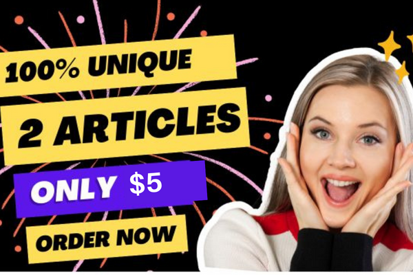 I Will Write 2 SEO optimized High Quality 1200 Words unique Articles