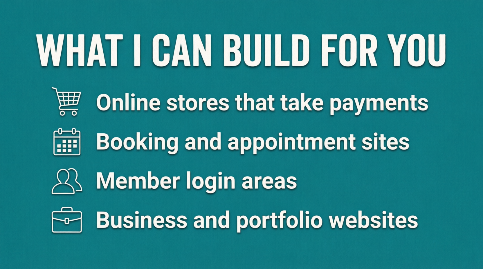 I will build a modern business website or online store that also that works on phones