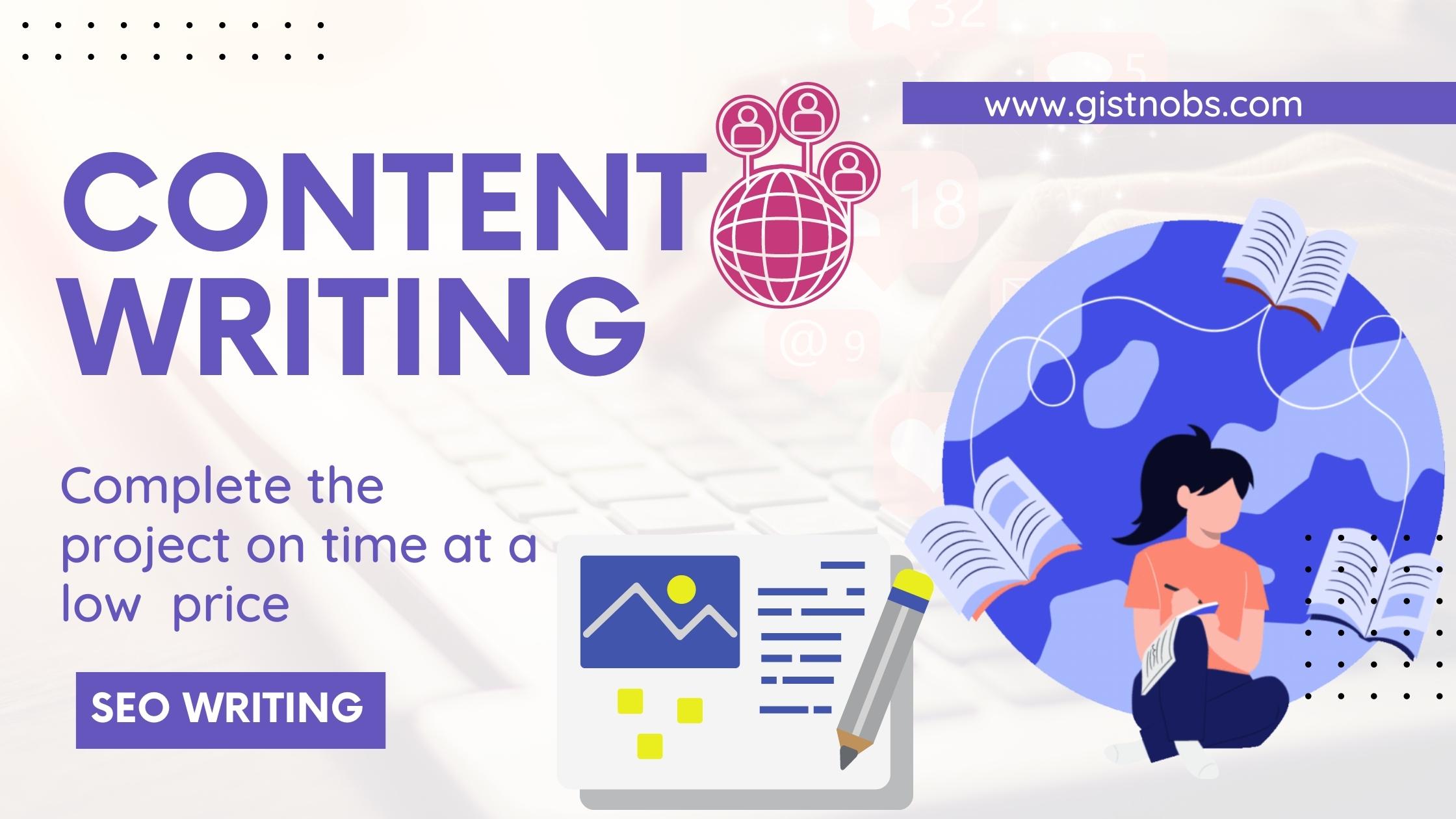 Content writer with SEO expert