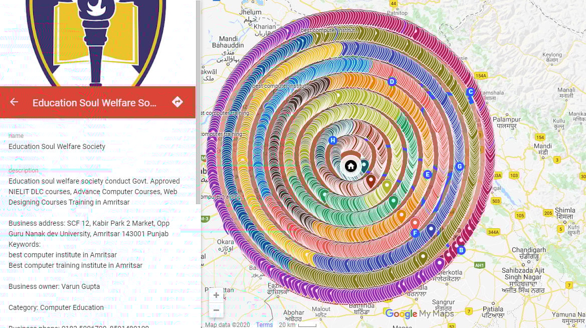 I will do 5000 google map citations 30 live backlinks on Google Map 30 Miles Radius for gmb ranking