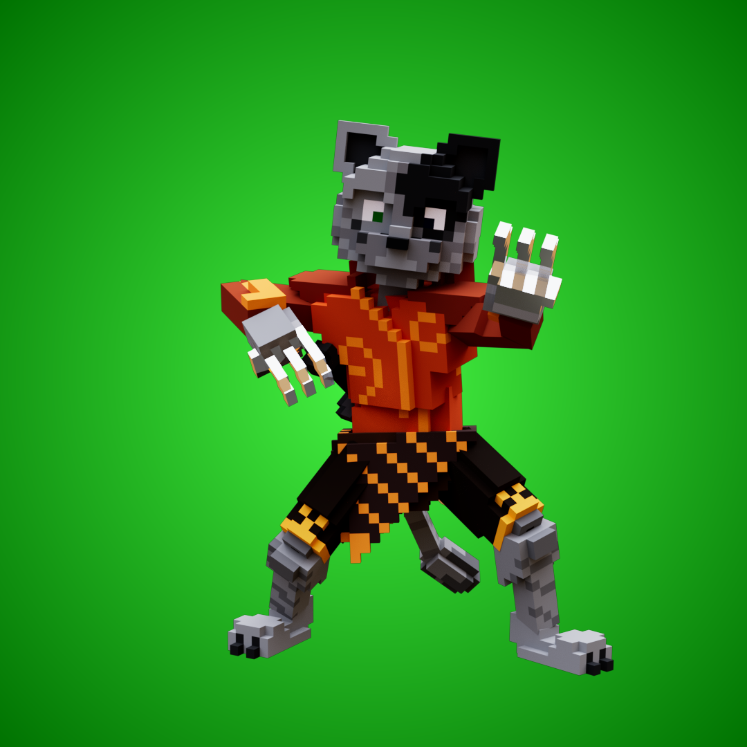 I will do a custom 3d voxel character or avatar for the sandbox game