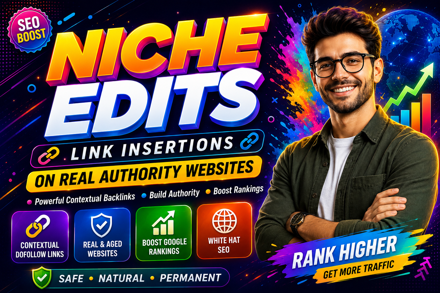 Get 10 Premium link insertion, curated links, and niche edits through SEO backlinks.