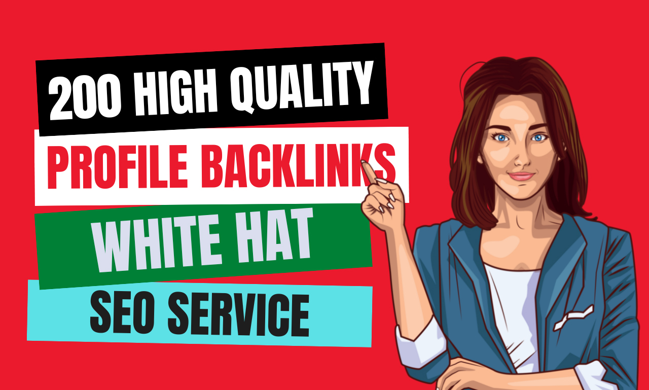 200 high quality SEO profile backlinks