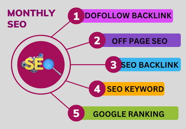 I will do monthly SEO dofollow backlinks service for ...