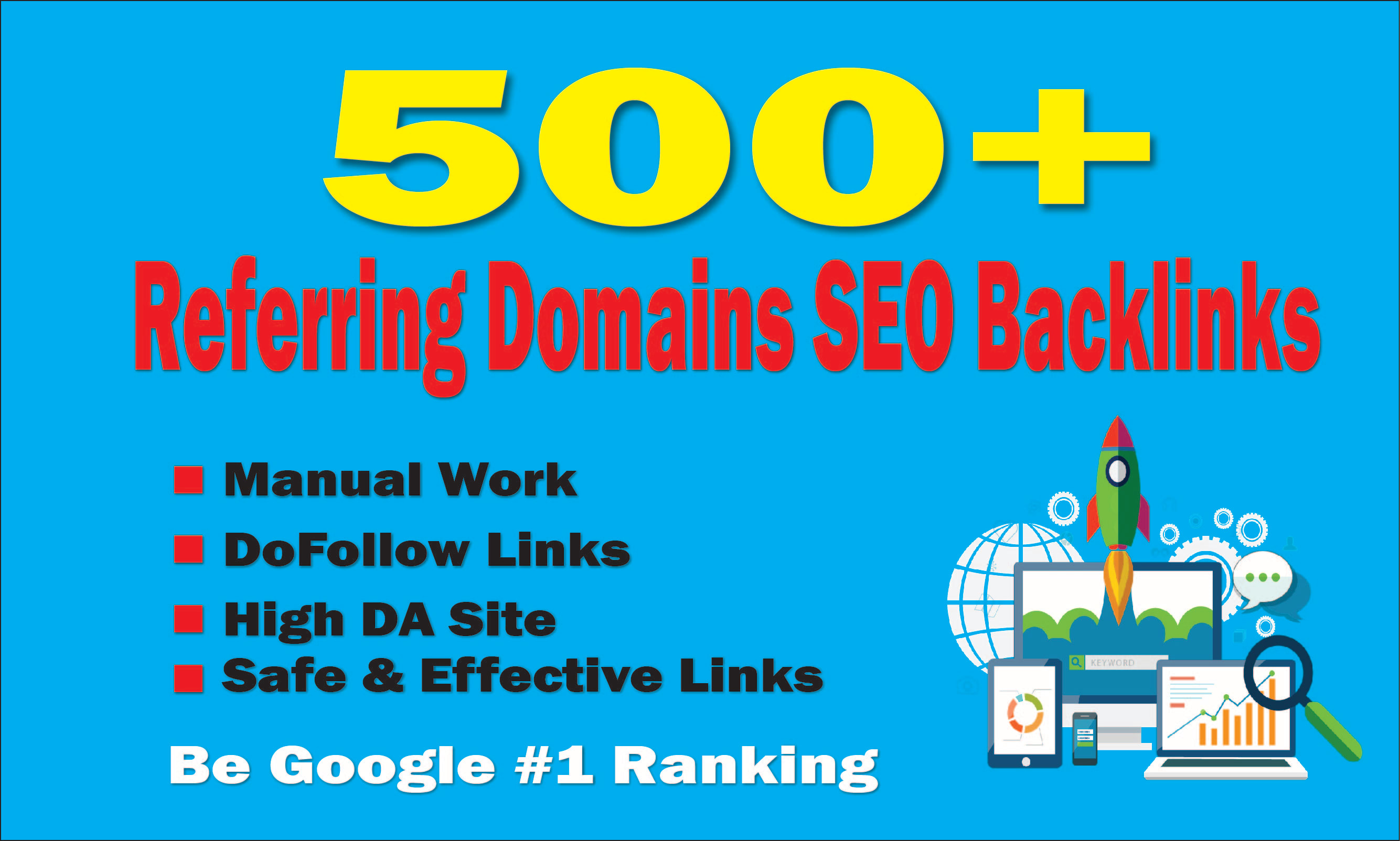 I will create Referring domains SEO Backlinks for website ranking