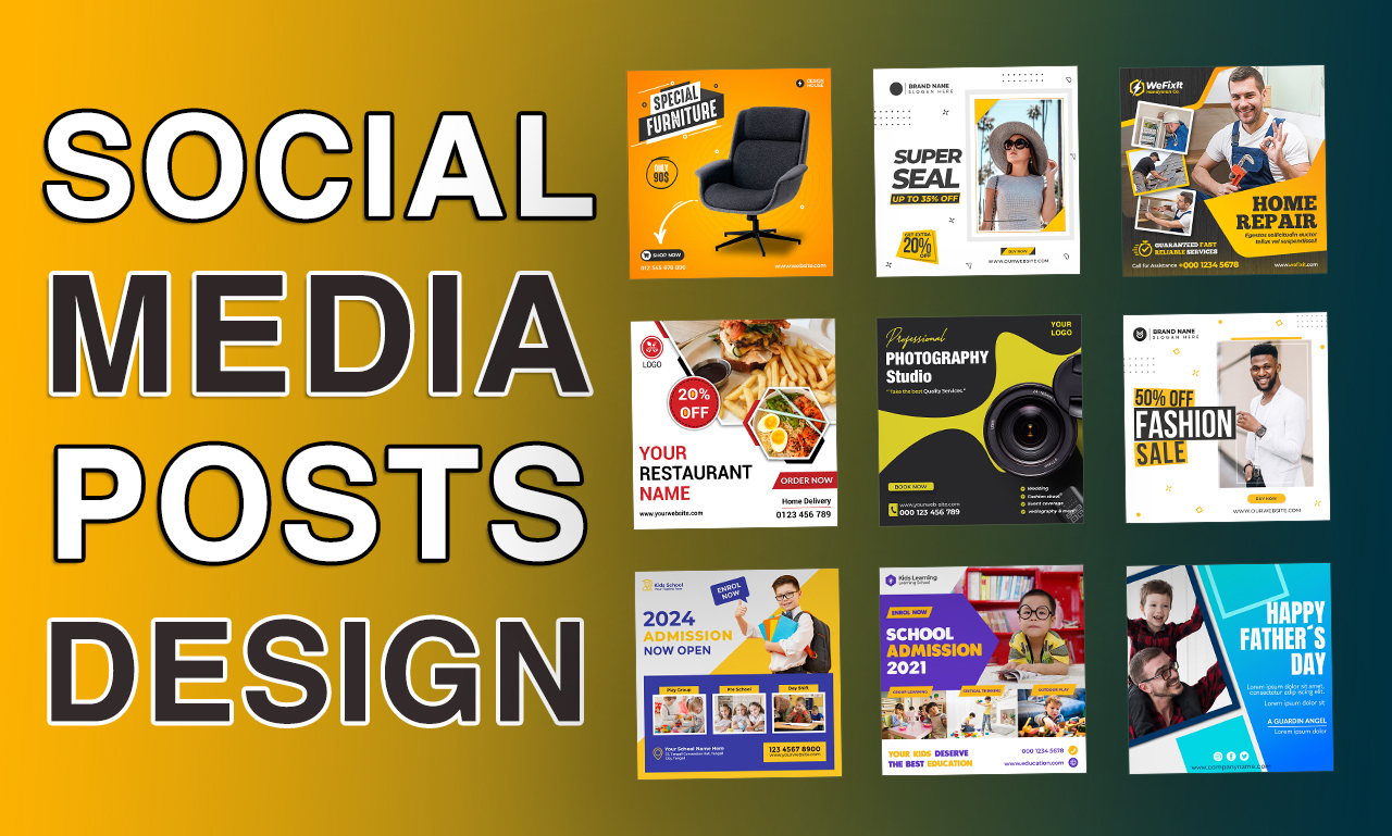 I will design social media posts.