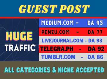 Write and quickly publish 5 guest post on high da authority sites