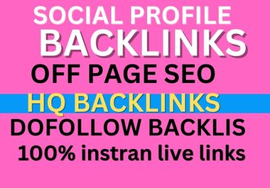 I will 60 high authority Social profiles white hat Backlinks