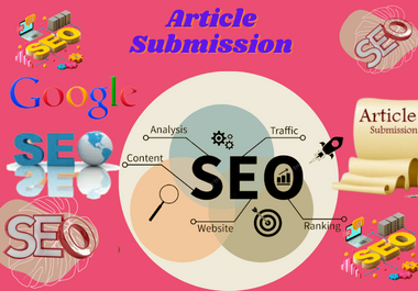 I Will unique 60 high quality contextual article submission in SEO backlinks 
