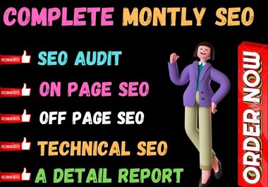 I will provide monthly SEO service with quality backlinks