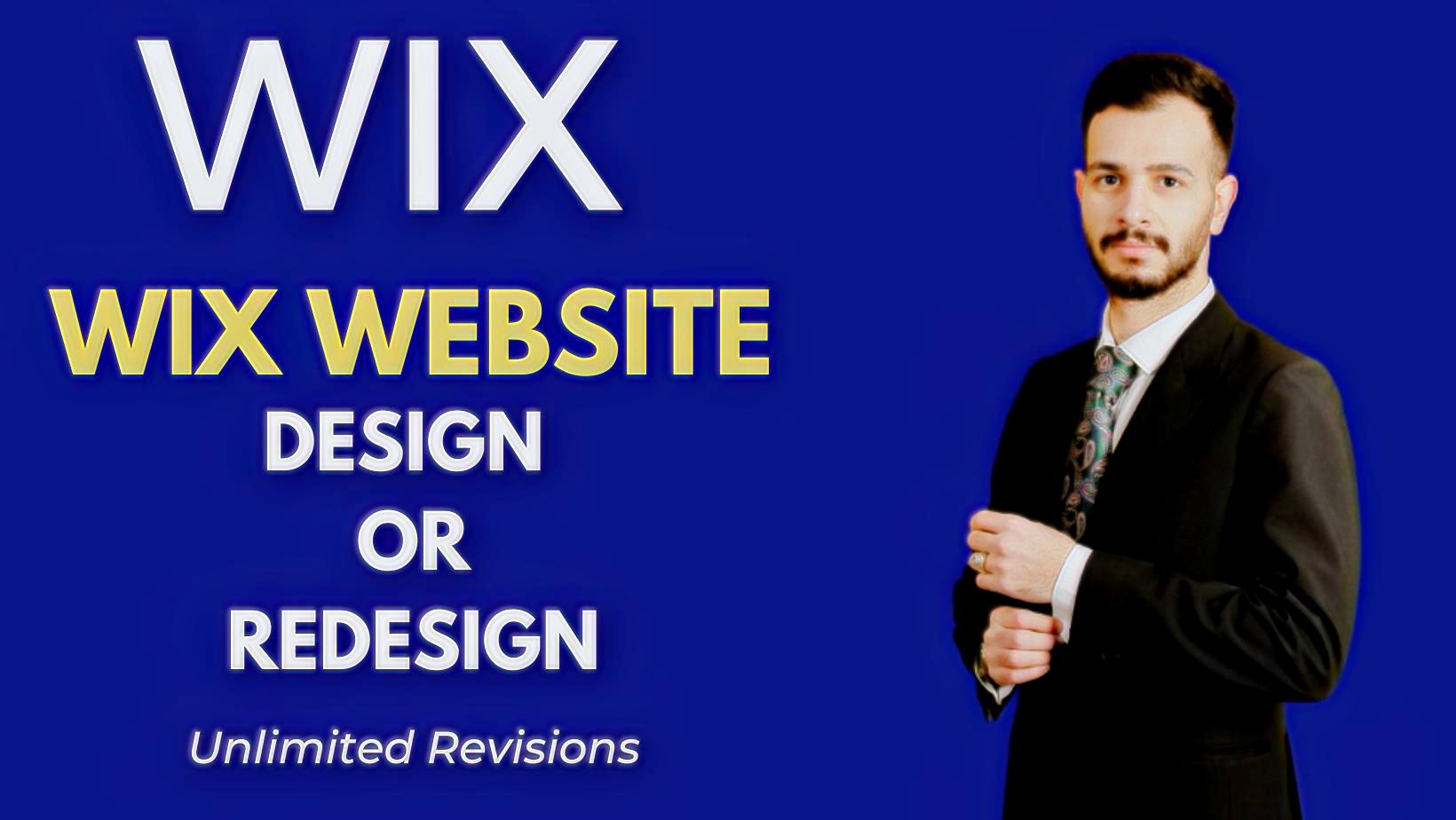 I will design wix website, redesign wix website,website or store