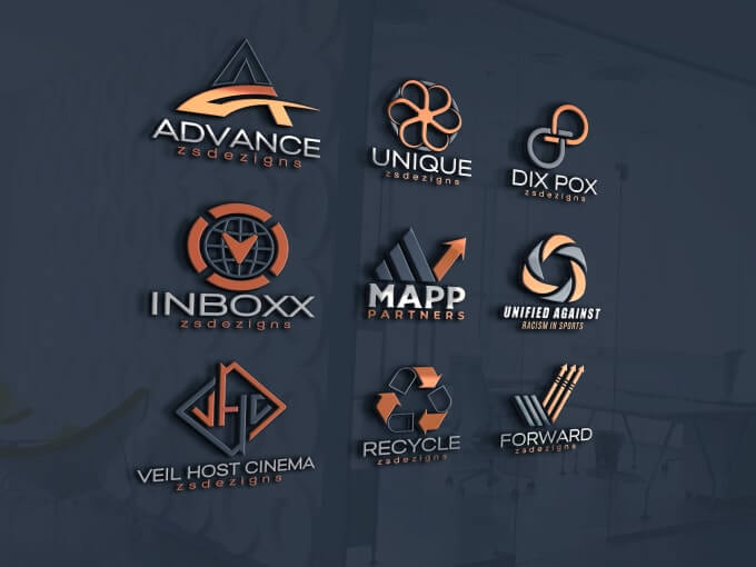 I will design creative 3d logo with FREE jpg, psd and unlimited revisions
