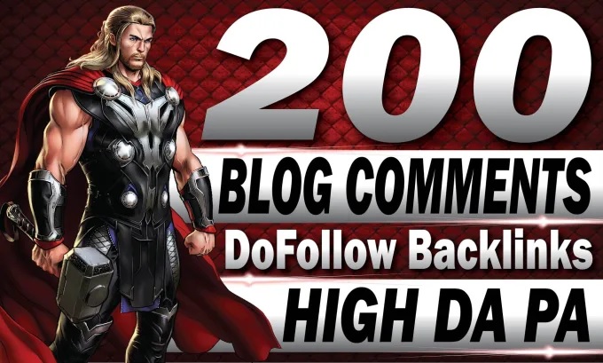 I will make 200 blog comment authority seo backlink