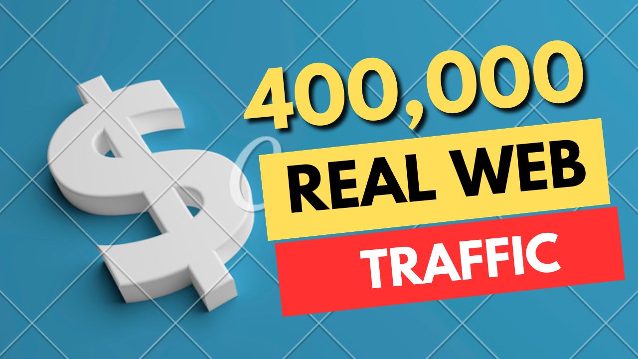 400,000 Real Website Traffic from Search engine and Social media human traffic visits
