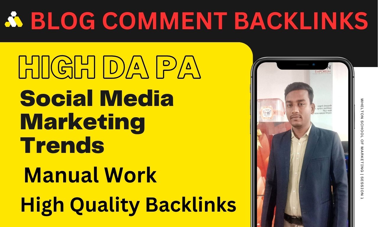 100 Hq DA PA dofollow blog comment authority backlink...