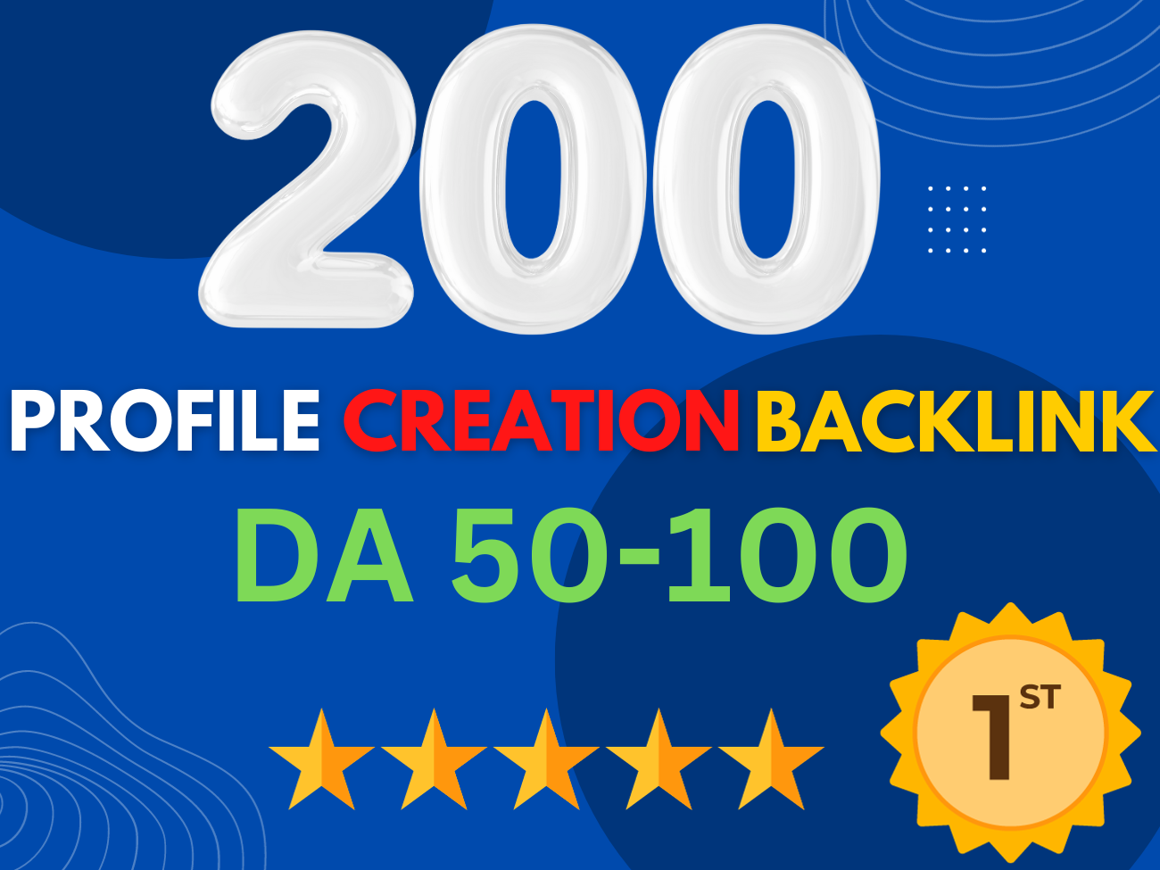 I Will do 200 SEO Profile Creation Backlink For Top Ranking