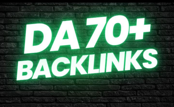 7500 High-Quality DA70, SEO, Website Rankings, DA70 Backlinks, Link Building