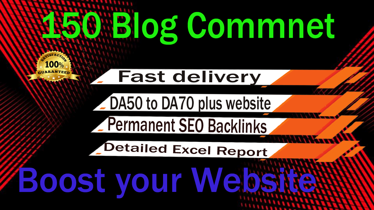 I will create unique 150 high quality backlinks