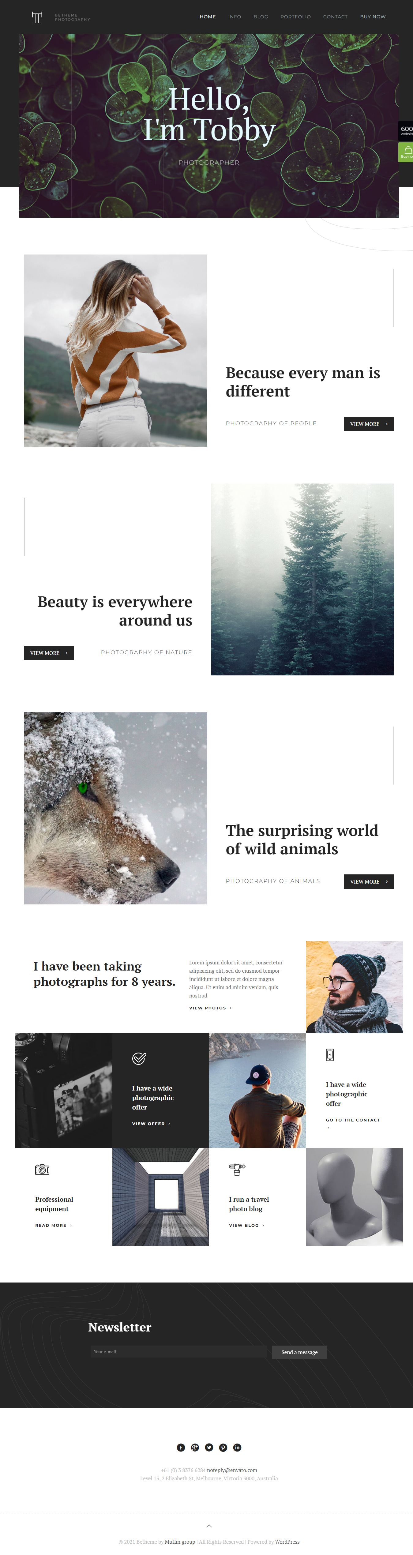 Modern & Professional Wix One Page Website Design & Development