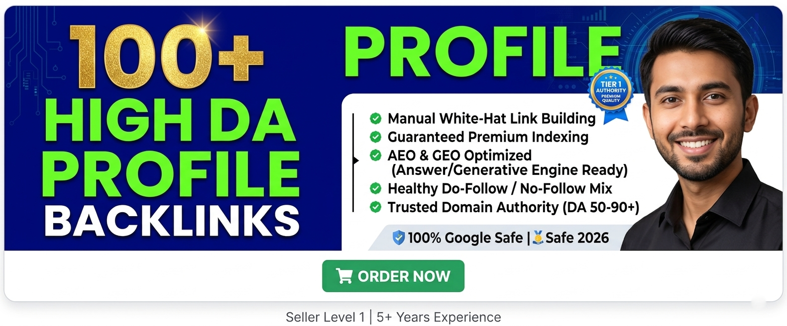 100+ High Authority Profile Backlinks | Manual White Hat | DA 50 to 90+ | Boost Domain DR