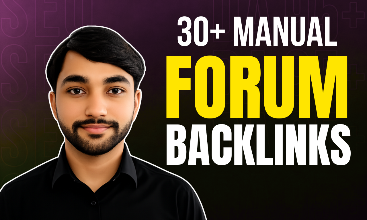 I will build 30 manual forum backlinks for better SEO