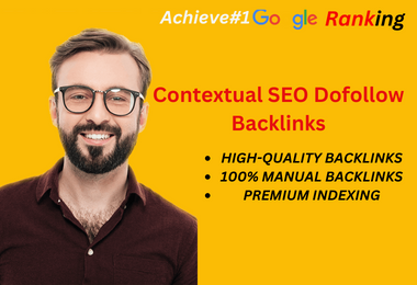 I will build contextual backlinks, authority SEO backlinks from DA 50 websites 