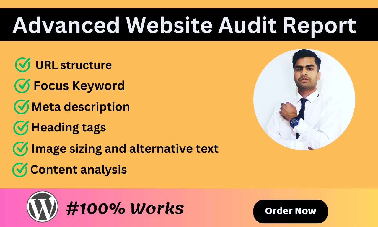 I will provide website advanced audit report with act...