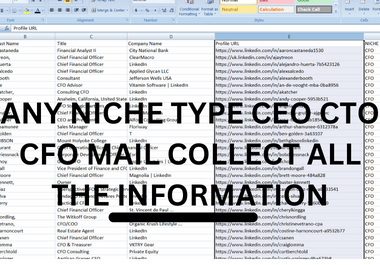 I Will Collect Email List Any Niche Type or Any Targeted Location