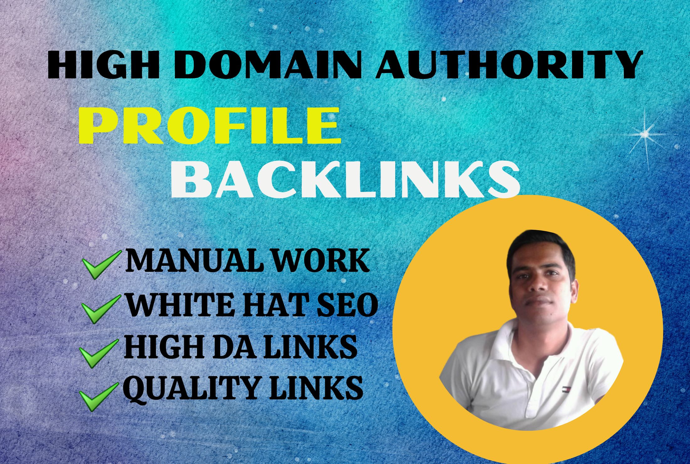 I will do 60 high da manual SEO friendly profile backlinks