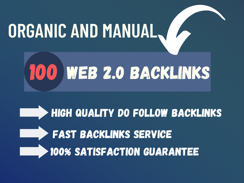 Boost Your Website's Authority and Rankings with 100 High Quality Web 2.0 Backlinks