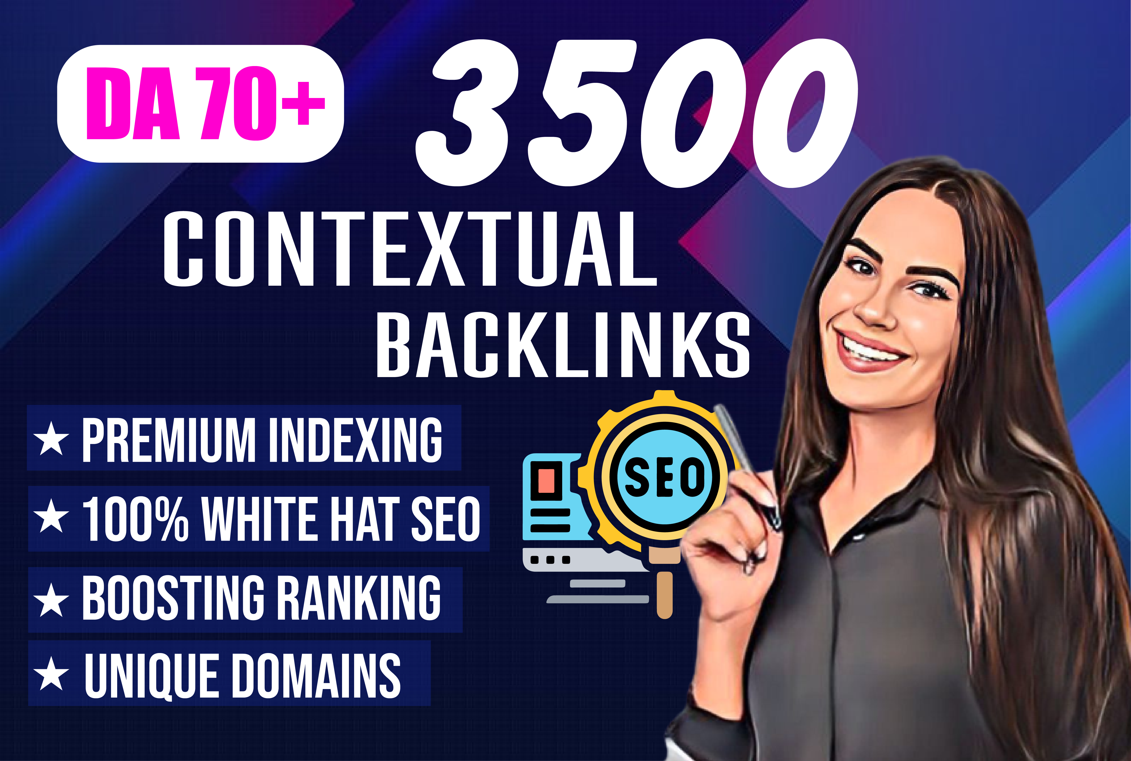 Get powerful 3500 contextual SEO do follow backlinks
