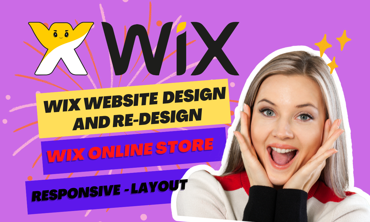 I will design wix website, redesign wix website, wix ecommerce website and mobile