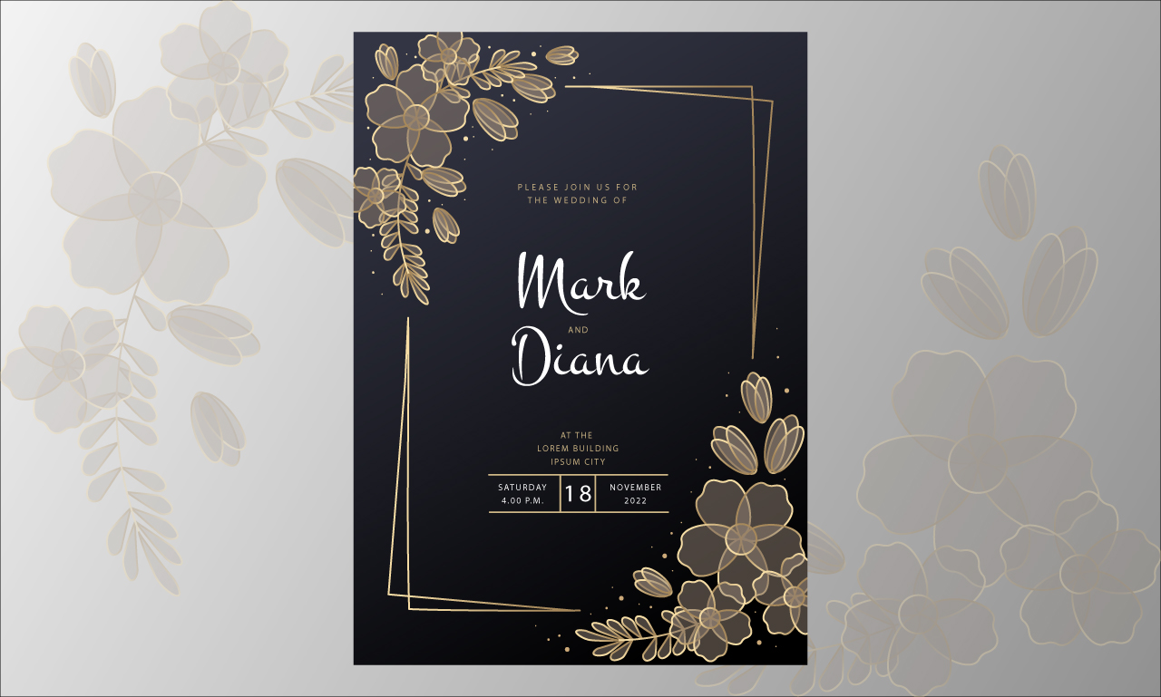 I will draw greeting, Eid, birthday card, postcard, wedding card