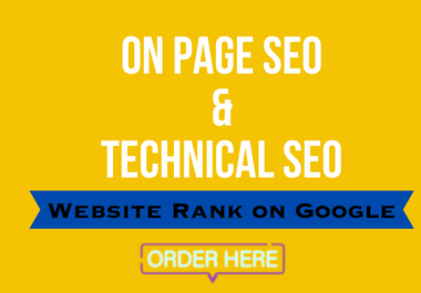 On page SEO and Technical SEO for Your WordPress Webs...