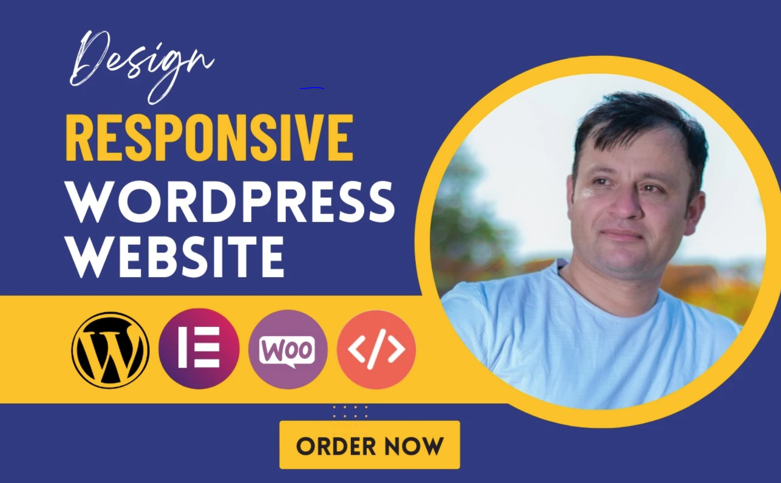 I will create a wordpress website with full custom design