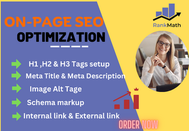 I will do complete WordPress on-site SEO or on-page SEO to rank your website 