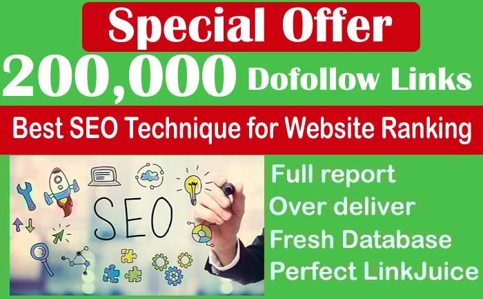 Skyrocket Your Website's Ranking with 200k Dofollow Backlinks - Guaranteed Results!