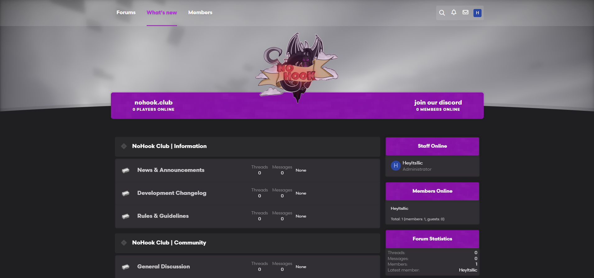 Forum Setup XenForo, NamelessMC, MyBB, Enjin