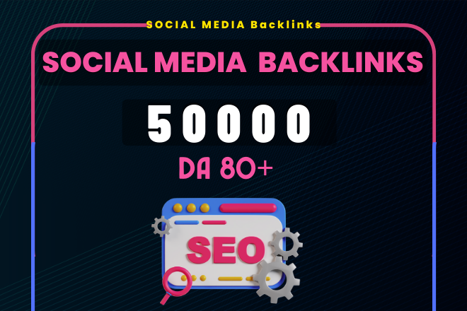 Social Media Profile Backlinks with High DA 80+ , SEO Backlinks