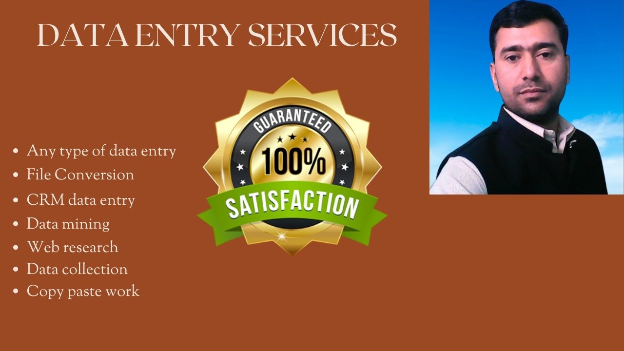 I will be virtual assistant for data entry, copy paste, web research and product upload