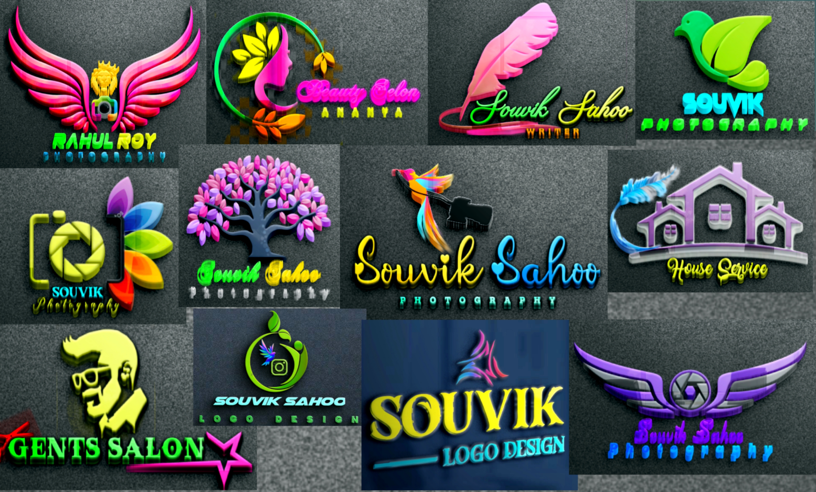I will creative&nbsp;Professional 3D logo design