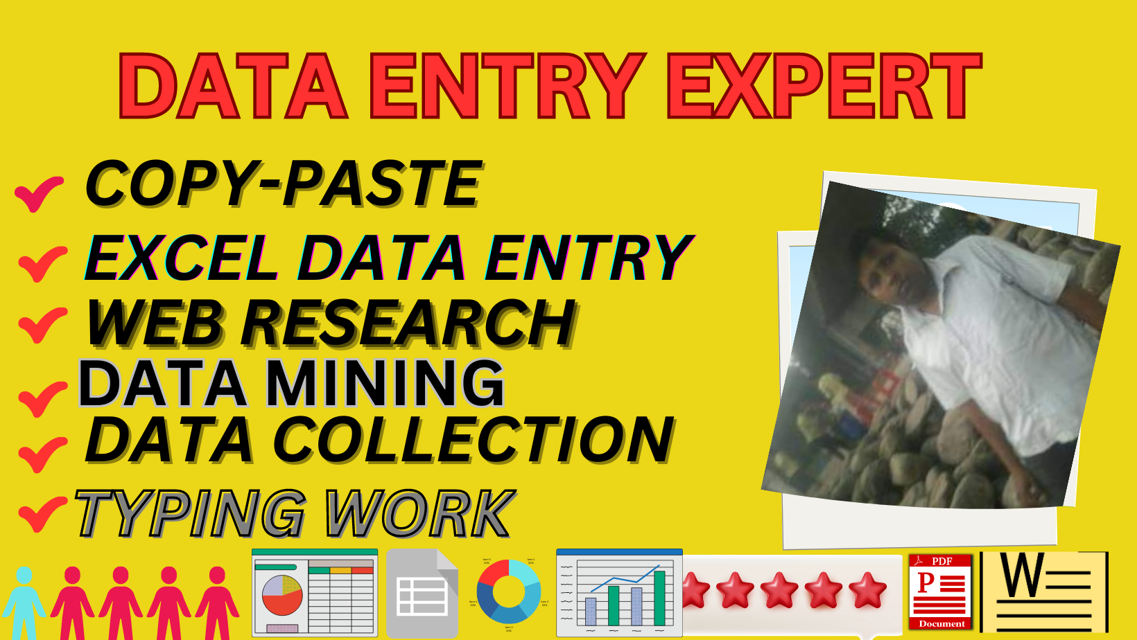 I will copy paste data entry convert pdf to word