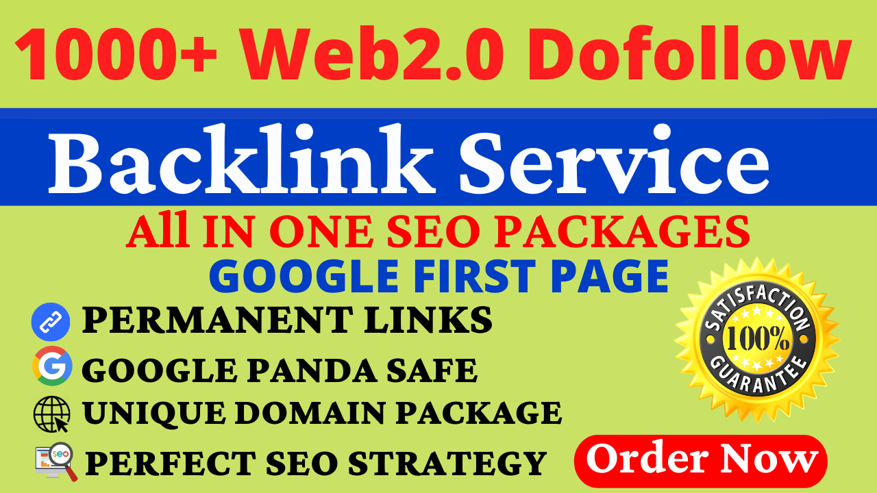 1000+ quality keyword target web 2.0 backlinks