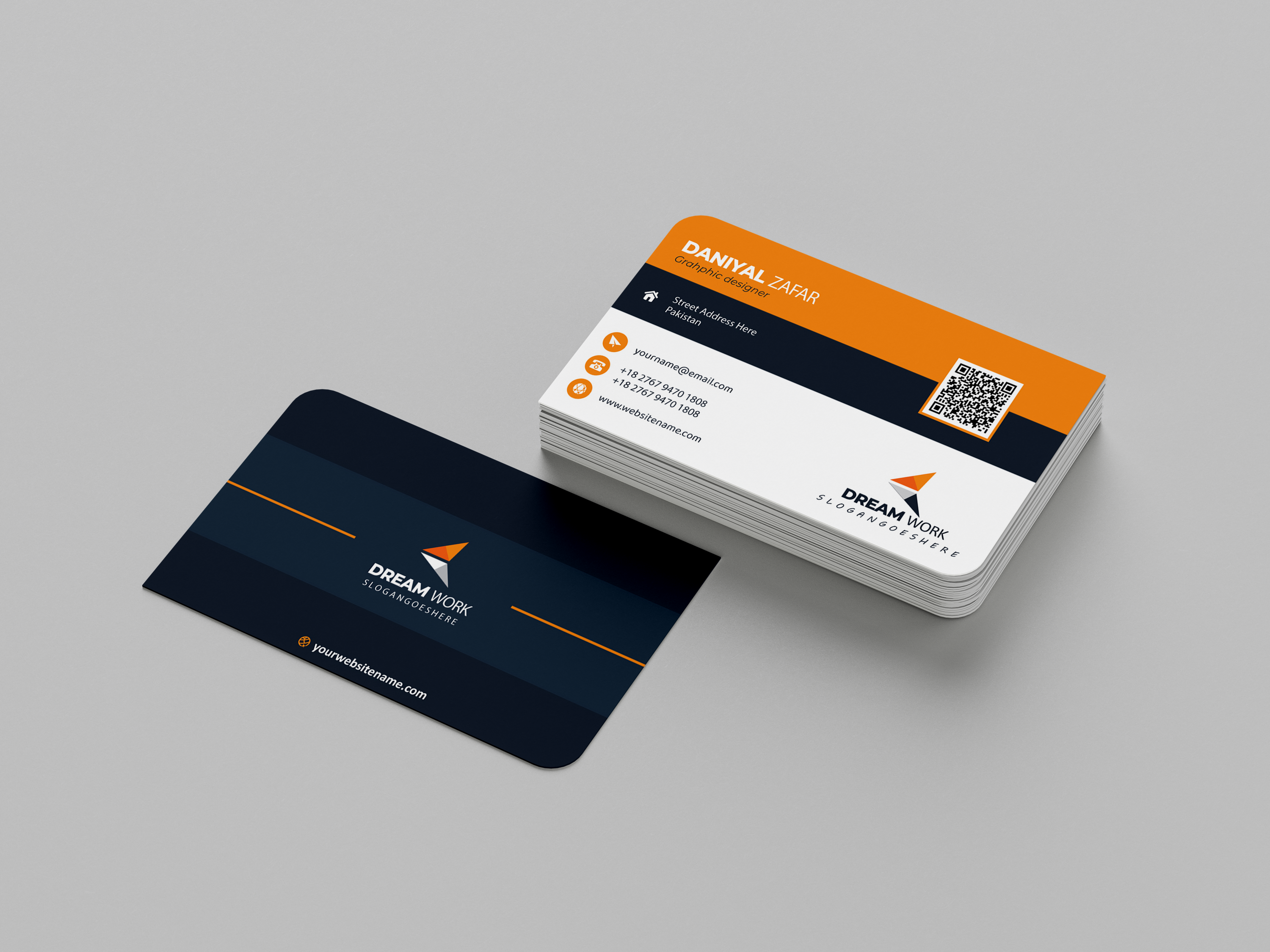 I will create unique and professional business card with a Qr code