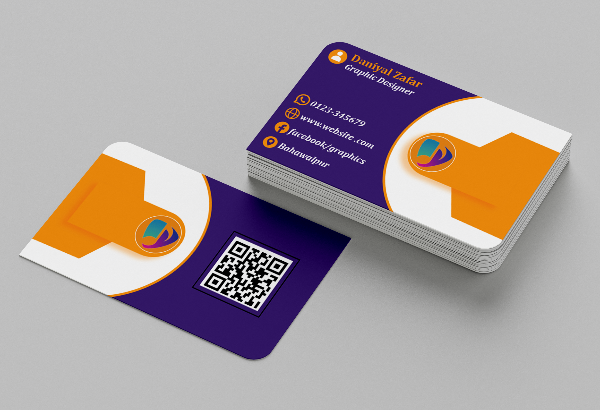 I will create unique and professional business card with a Qr code